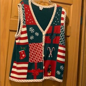 Never wornn Christmas sweater vest